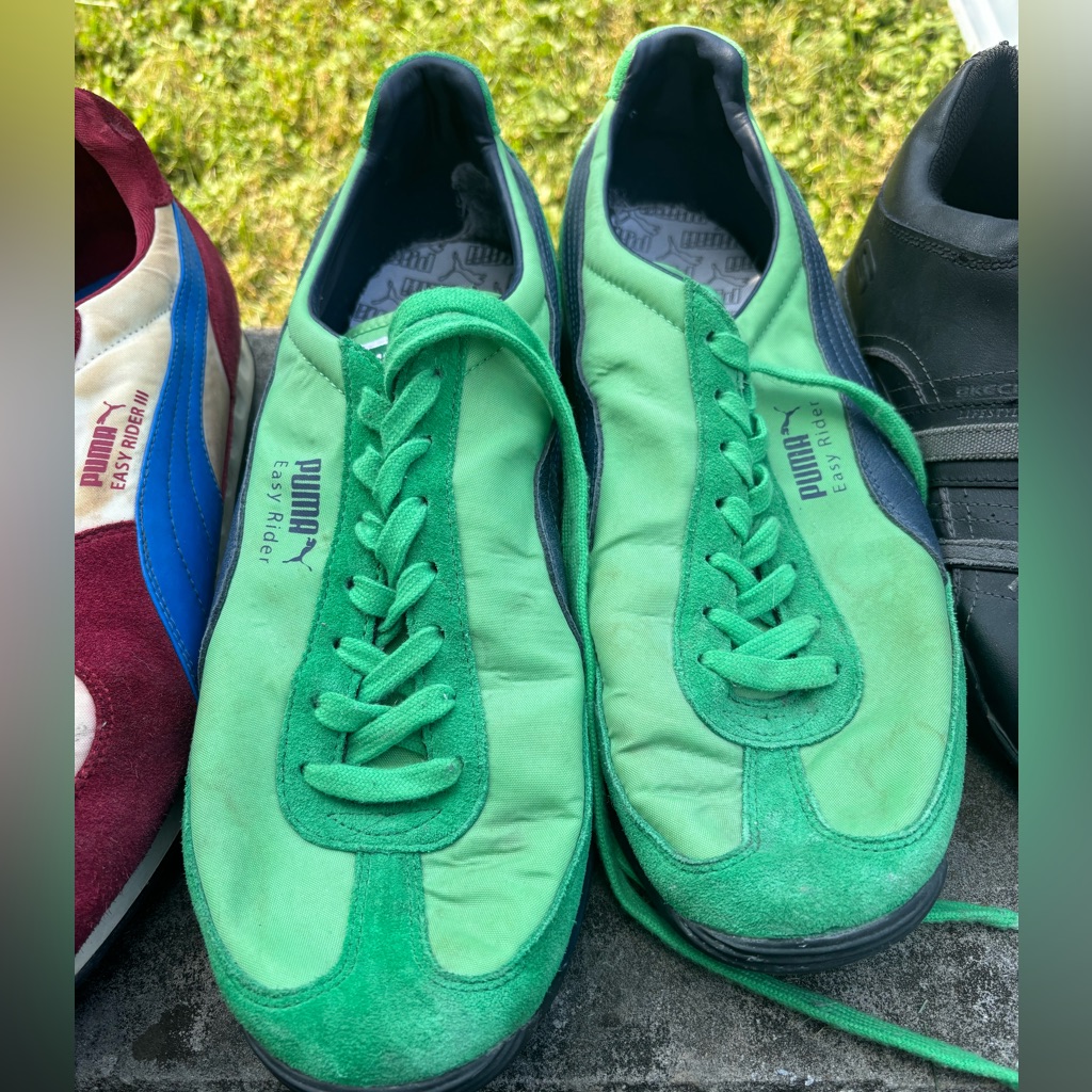 Puma Easy Rider. Size 12. Green And Blue. Used.